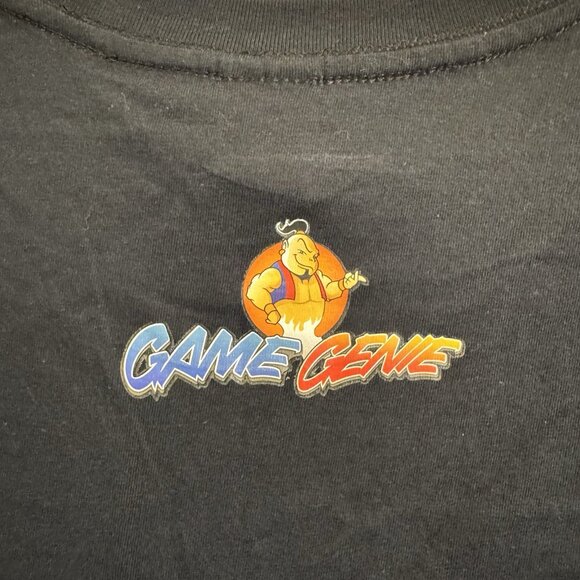 Unlock Everything! Game Genie 2012 Promo T-Shirt Nintendo Sega Playstation XL - Picture 7 of 9